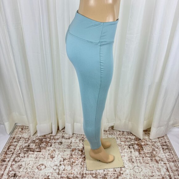 Women's Zenana Plus Size Wide Waistband Full Length Leggings Mint Green 3X - Picture 5 of 9